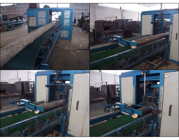 圓木500自動截木機-加工現場