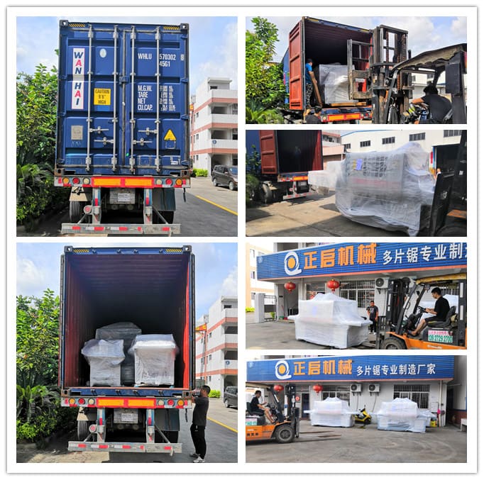 2019年6月發往印尼--ZQ400原木多片鋸、ZQ200型方木多片鋸、