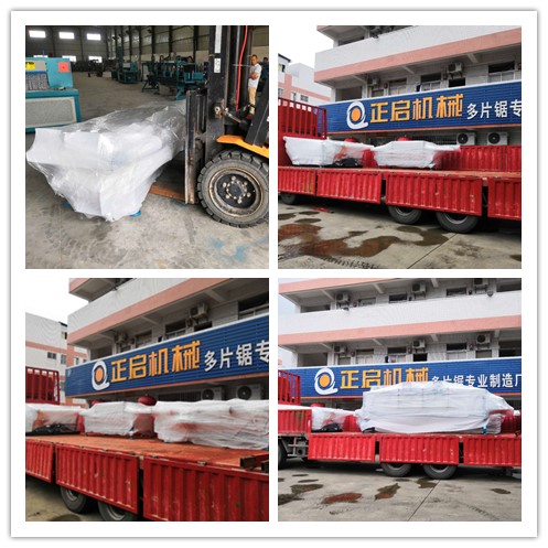 2018年8月發(fā)往上海--原木自動分料架、邊皮輸送架、方木自動