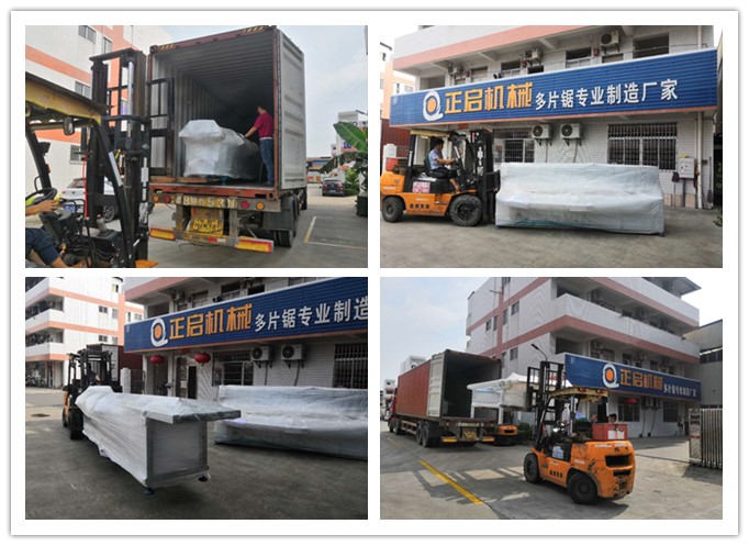 2018年8月發(fā)往馬來西亞--雙頭齊頭鋸、自動堆料上料架、自動