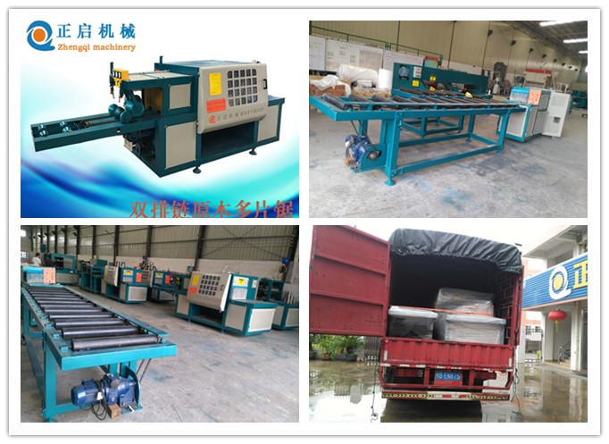 2018年6月發(fā)往韶關(guān)--雙排鏈原木多片鋸、進(jìn)料架、出料架