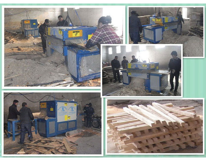 河南-南陽-原木多片鋸350-方木70多片鋸加工現場