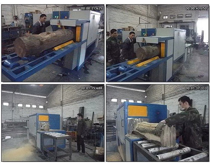 能鋸400圓木多片鋸-原木多片鋸--加工現場