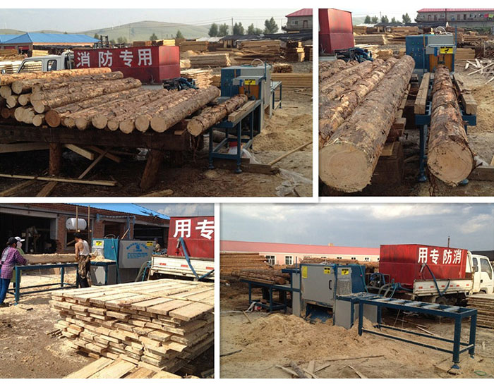 原木多片鋸250型--滿洲里加工現場
